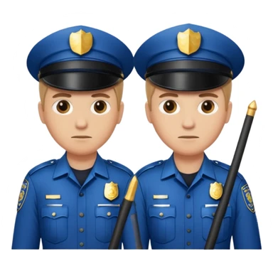 two police amosfan baton sticker
