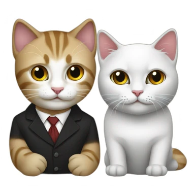 Cat and Vladimir poutine sticker