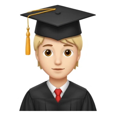 graduate student in a cocked hat sticker