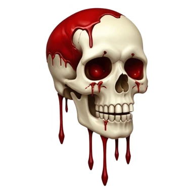 3D rotting corpse jumping in the air. In the style of your bloody skull art. More blood sticker