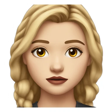 Chloë Grace Moretz serious sticker