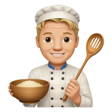 gordon ramsay chef holding whisk and bowl sticker