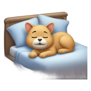 Cute animal saying goodnight or laying in bed sticker