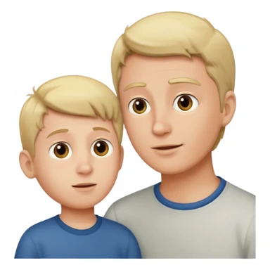 hijo habalndo con padre sticker