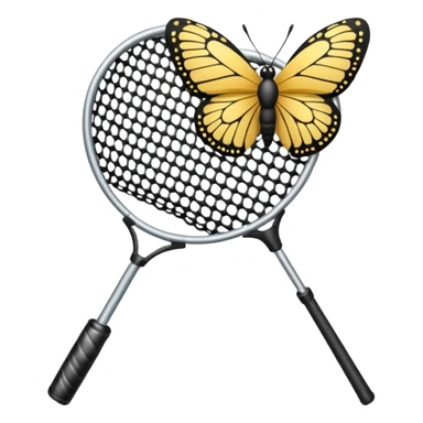 a telescopic butterfly net sticker