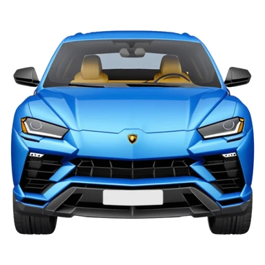 lamborghini urus de face bleu sticker