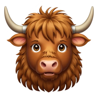 highland cow sticker