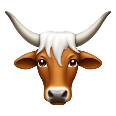 Texas Longhorn with tears sticker