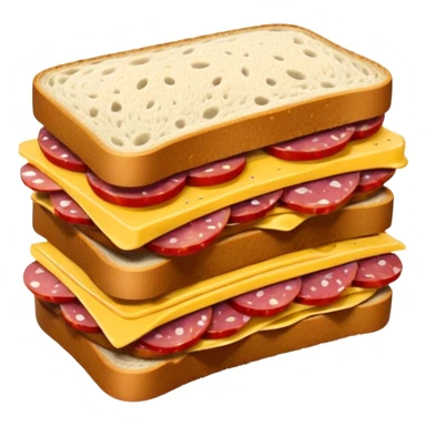 Salami sandwich sticker