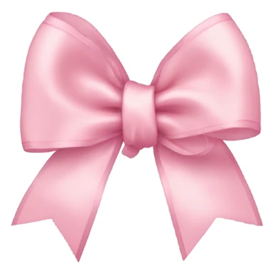 light pink ribbon bow sticker