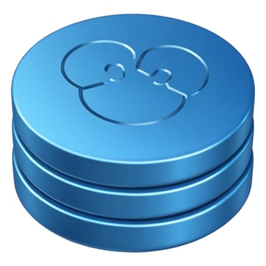 blue coins credit in a package sticker