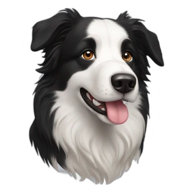 Border collie dog Newfoundland sticker