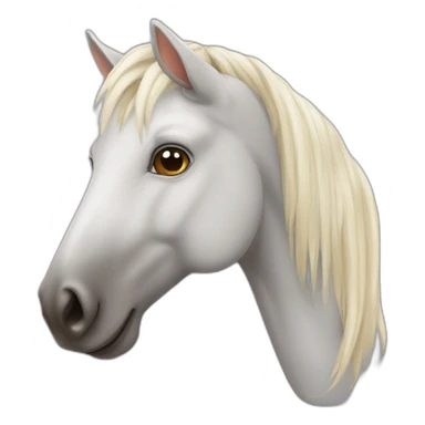 Cheval qui souris sticker