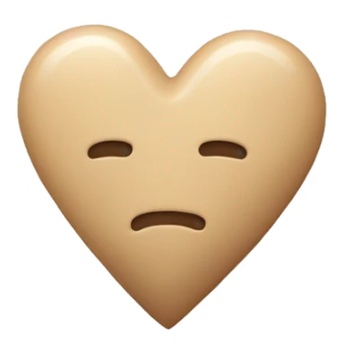 Beige healing heart with bandaid sticker