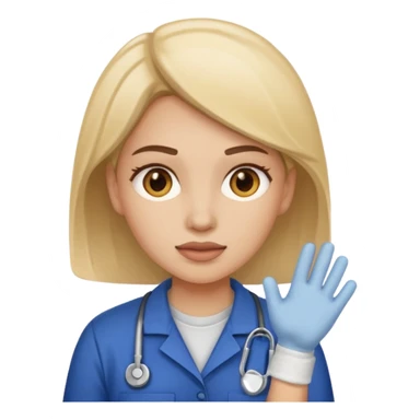 A female employee who has a major injury needs to report it. sticker