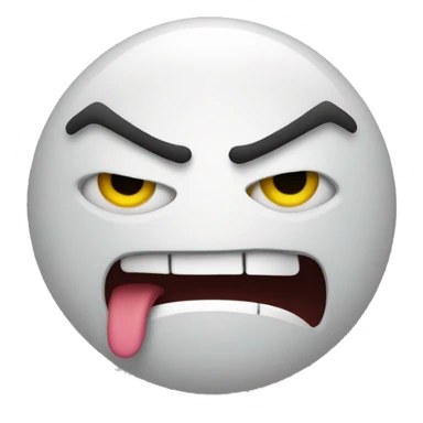 angry and happy face sticker