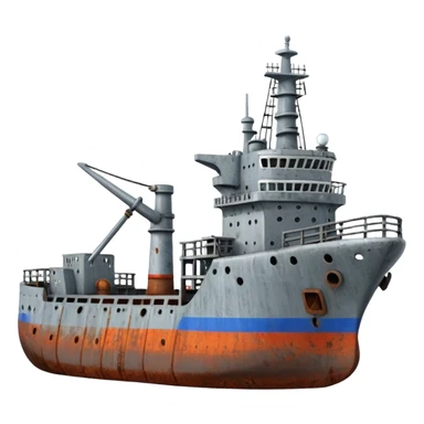 generate a realistic russian ship sticker