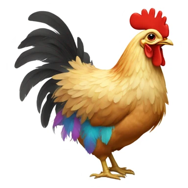 Chicken in tutu sticker