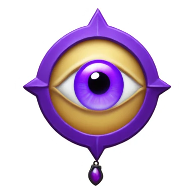 spell book that's purple with evil eye in the middle sticker