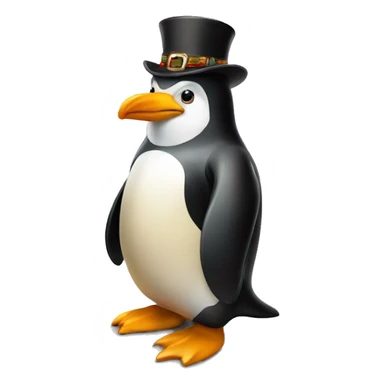 German penguin oktoberfest sticker