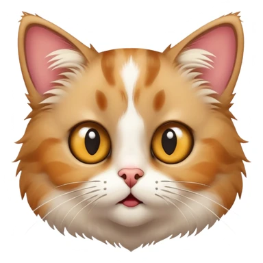 A confused cat with wide eyes and a big question mark above its head. sticker