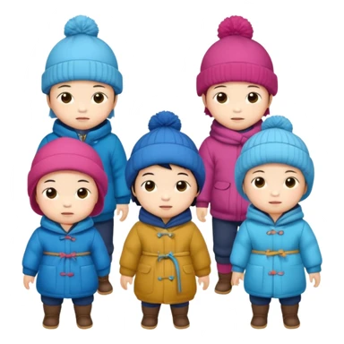 japanese toddlers 
"“Winter Health for Kids: The Role of Vitamin D and Sunlight”
→ Educational and visual – highlight GoCLN Kids line." sticker
