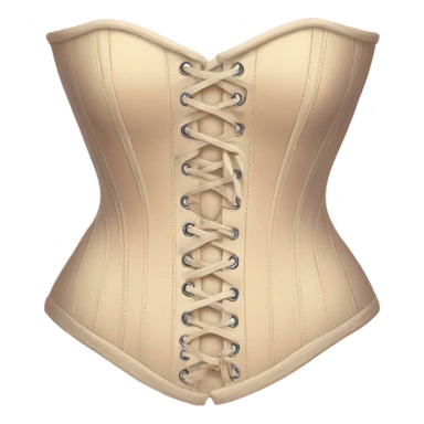 Pastel beige corset  sticker