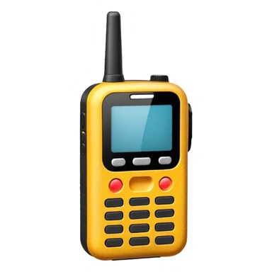 old school walkie talkie from side sticker