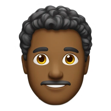 Man in blue and yellow sweater sticker