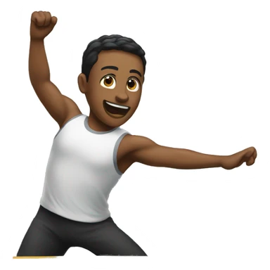 A person who makes a competition trampoline sticker