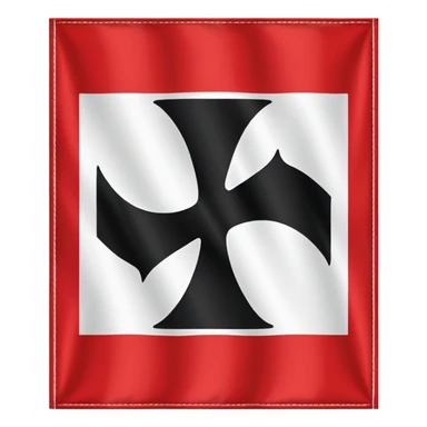 Emoji of the nazi germany flag sticker
