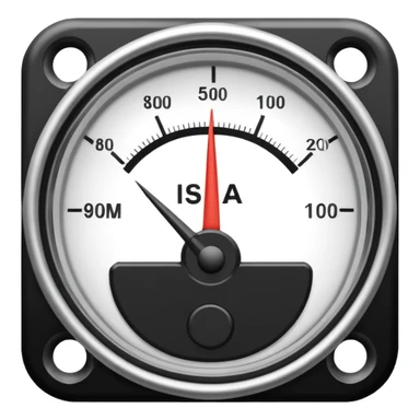 a meter gauge sticker