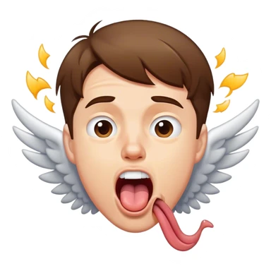 a sas guy with him flicking his tongue out and spit flying everywhere sticker