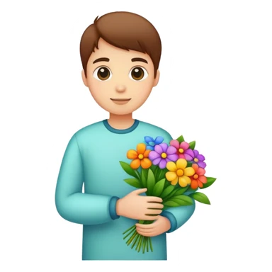 Go to the mall and Buy flowers  sticker