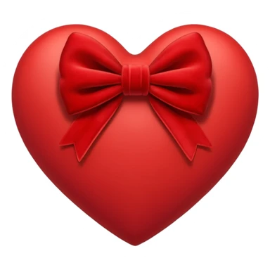 heart with a velvet bow sticker