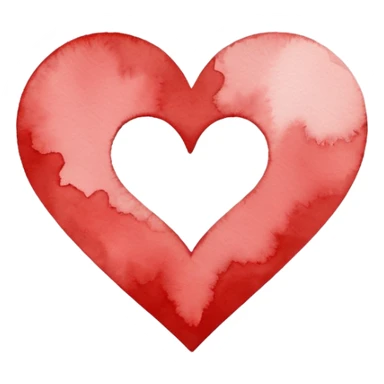 minimalist watercolor heart icon, monochromatic white washes, soft bleeding edges, on textured white paper, serene and emotional, perfect for app icon, transparent background, flat lay --style raw --stylize 150 sticker