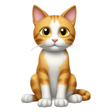 cat waiting for parcel delivery  sticker