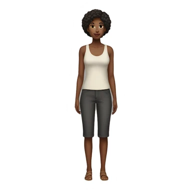black women full body mid 20s sticker