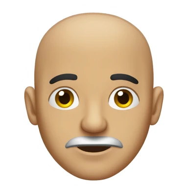 Mexican bald man with one eye closed sticker