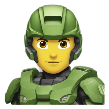 Halo Spartan, anime sticker