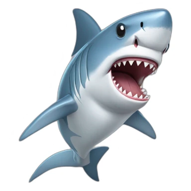 Shark in hoodie sticker