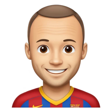 Iniesta football player sticker
