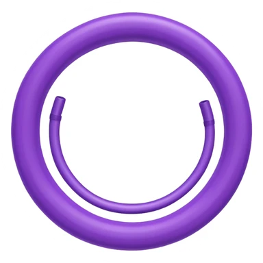 purple hula hoop sticker