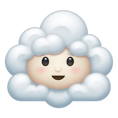 faceless cloud sticker