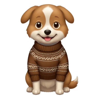 Dog wearing clothes  sticker