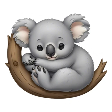 Koala sleeping and dreaming sticker