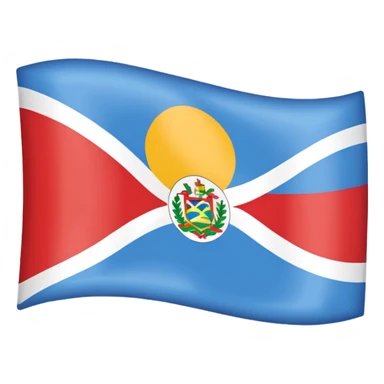Flag of Rodrigues island sticker