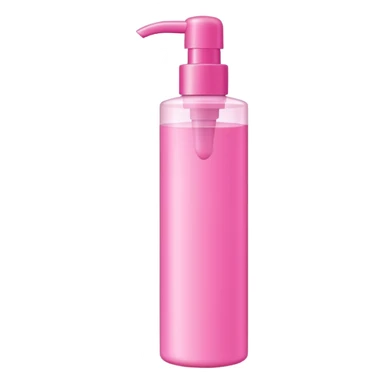 shampoo bottle in pink colour sticker