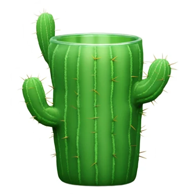 cactus shot glass sticker