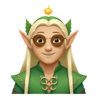 elf male legolas terminator summer wibe sunglasses sticker